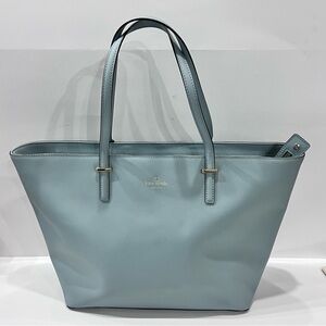 Kate Spade ♠️ medium light blue tote - EUC